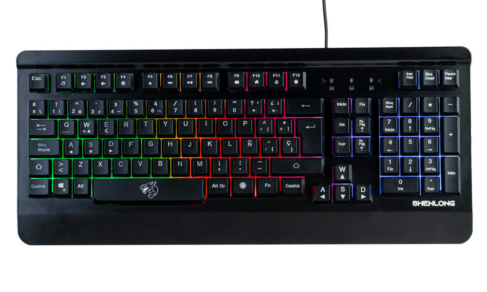 Perifericos Teclado USB Shenlong Rainbow Gamer KB8700