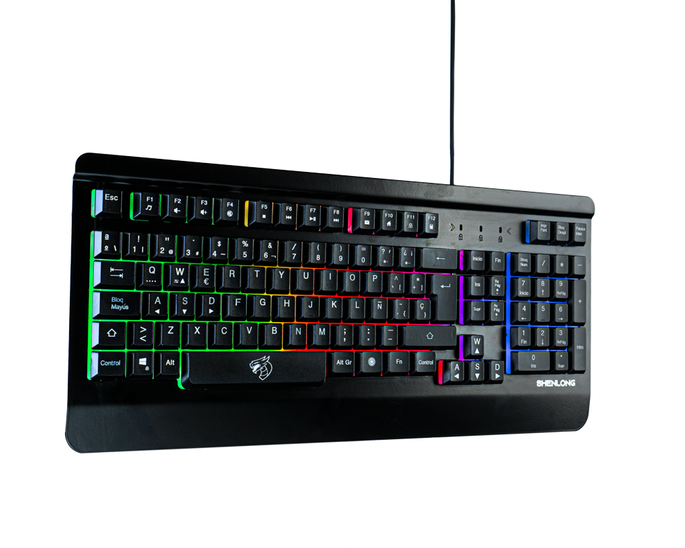 Perifericos Teclado USB Shenlong Rainbow Gamer KB8700