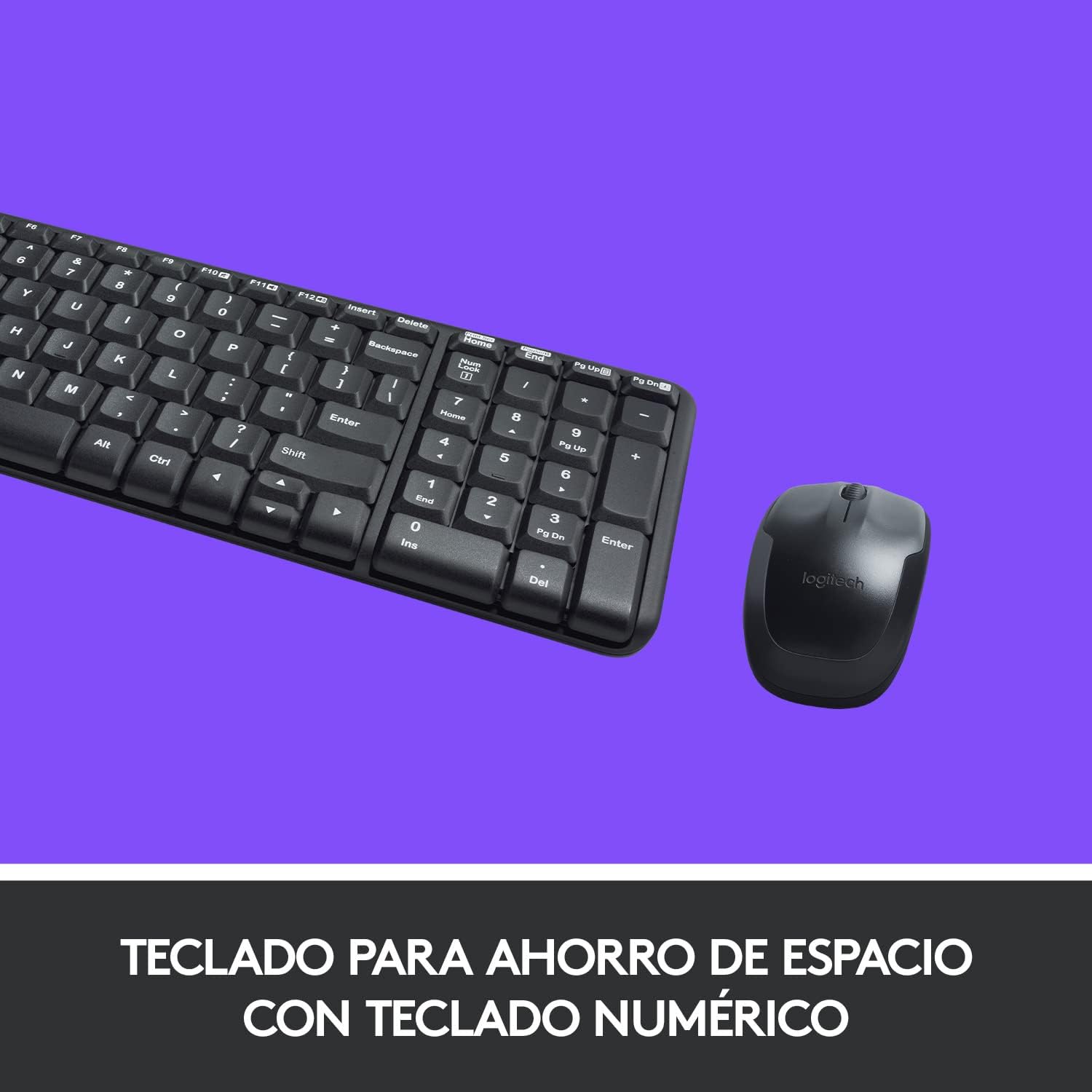 Perifericos Teclado + Mouse Logitech MK220 Compacto Inalambrico 920-004430