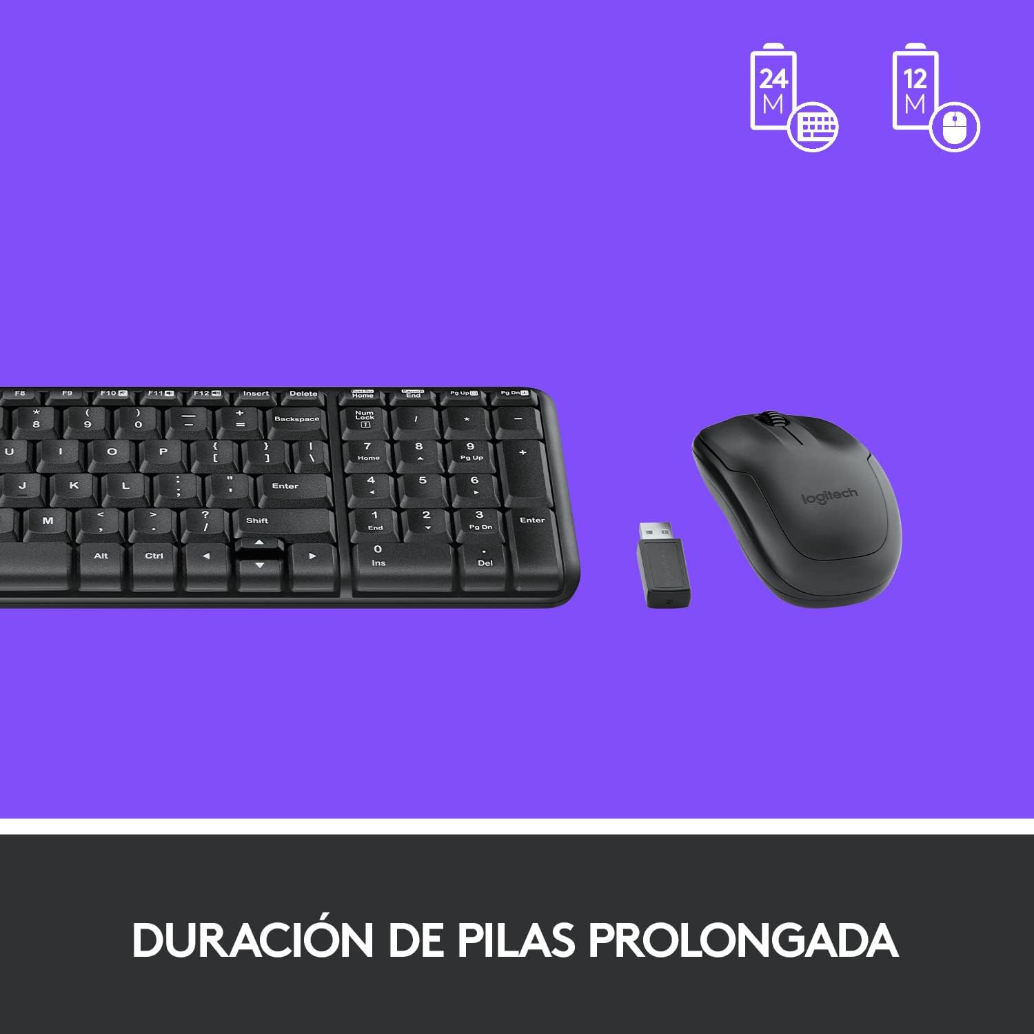Perifericos Teclado + Mouse Logitech MK220 Compacto Inalambrico 920-004430