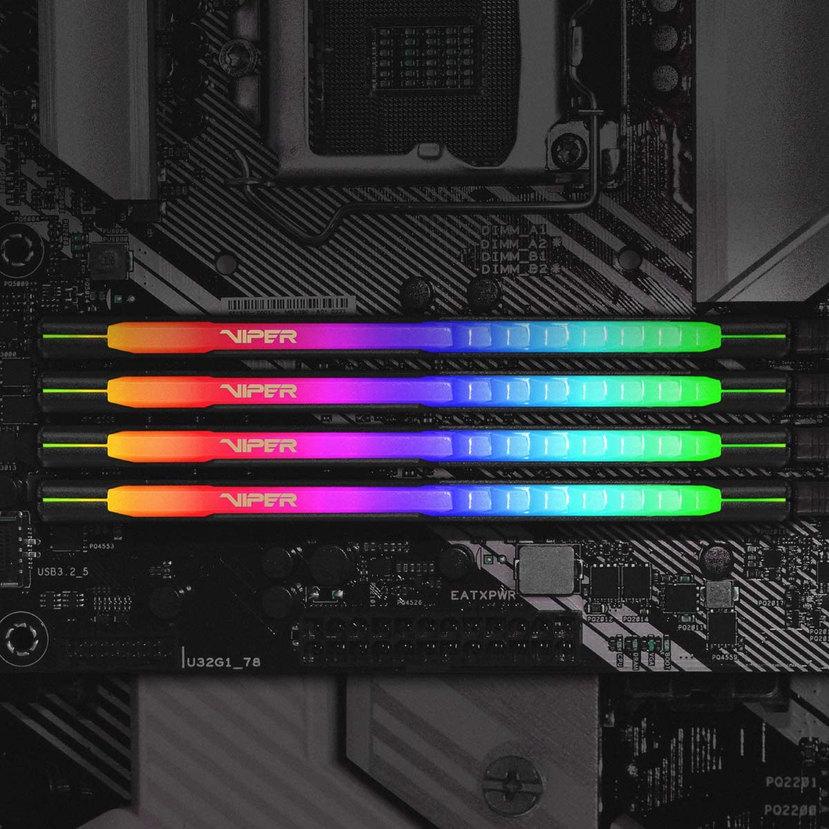 Memoria Ram DDR4 8GB Patriot Viper 3600MHz RGB PVSR48G360C0 — foto 4