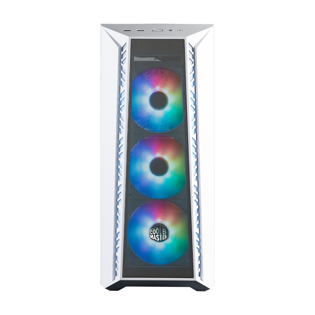 Gabinete Gamer Cooler Master Masterbox 520 Mesh X3 Fan ARGB White MB520-WGNN-S00