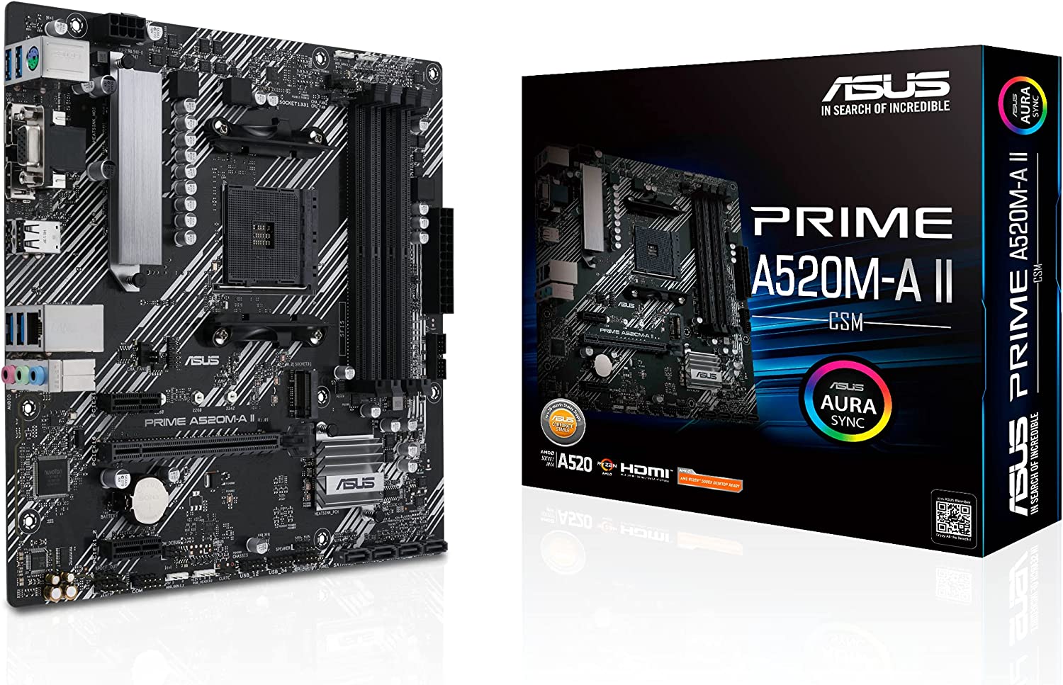 Motherboard Amd Asus Prime A520M-A II CSM AM4