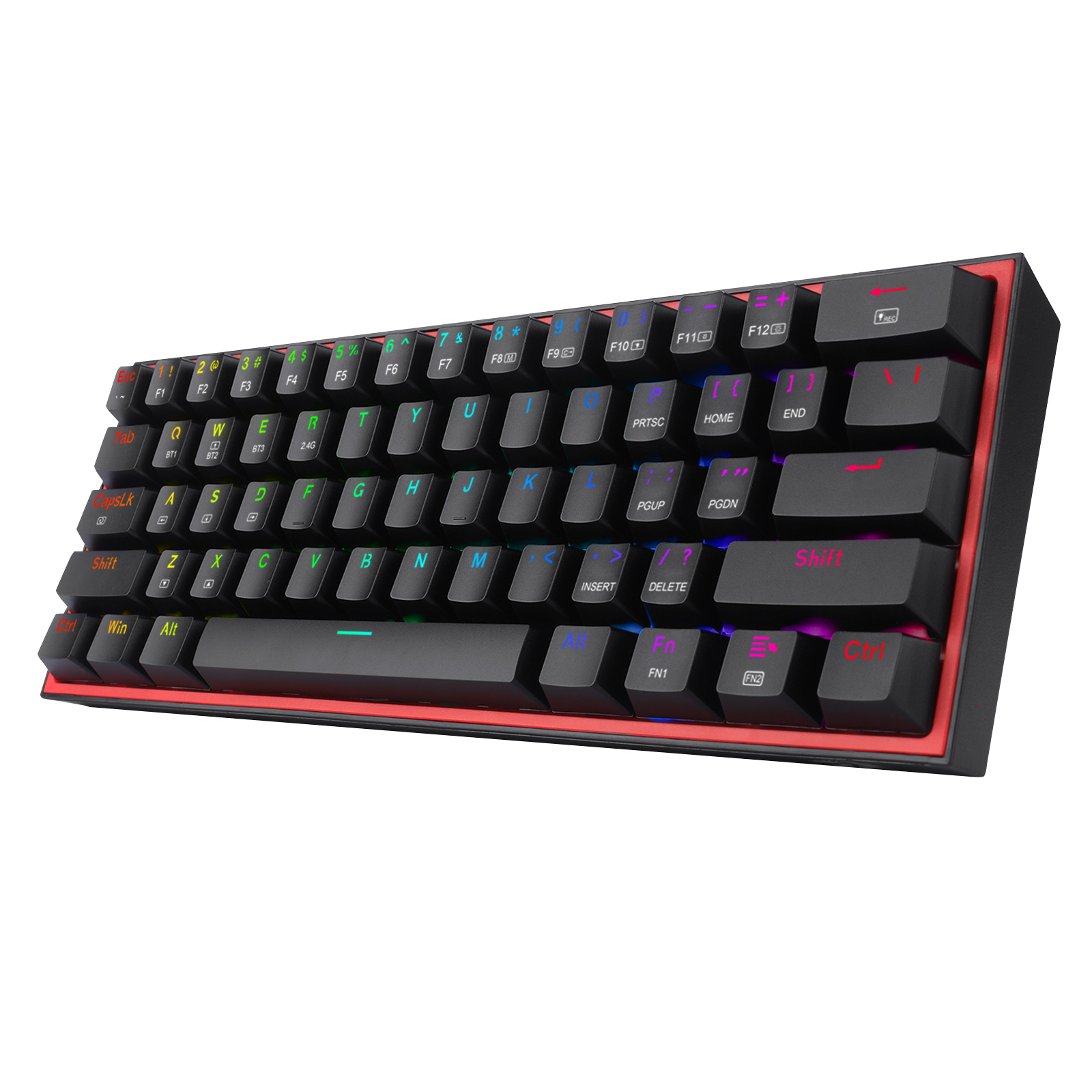 Perifericos Teclado Inalambrico Redragon Fizz PRO Black Switch Red Gamer Mecanico BT K616-RGB