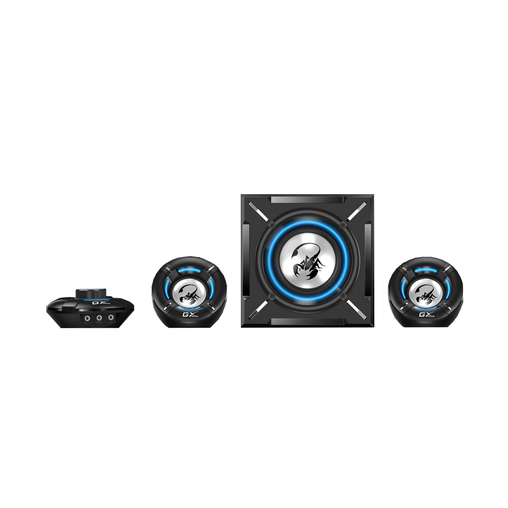 Perifericos Parlante Genius GX SW-G2.1 1000 Black 26W RMS
