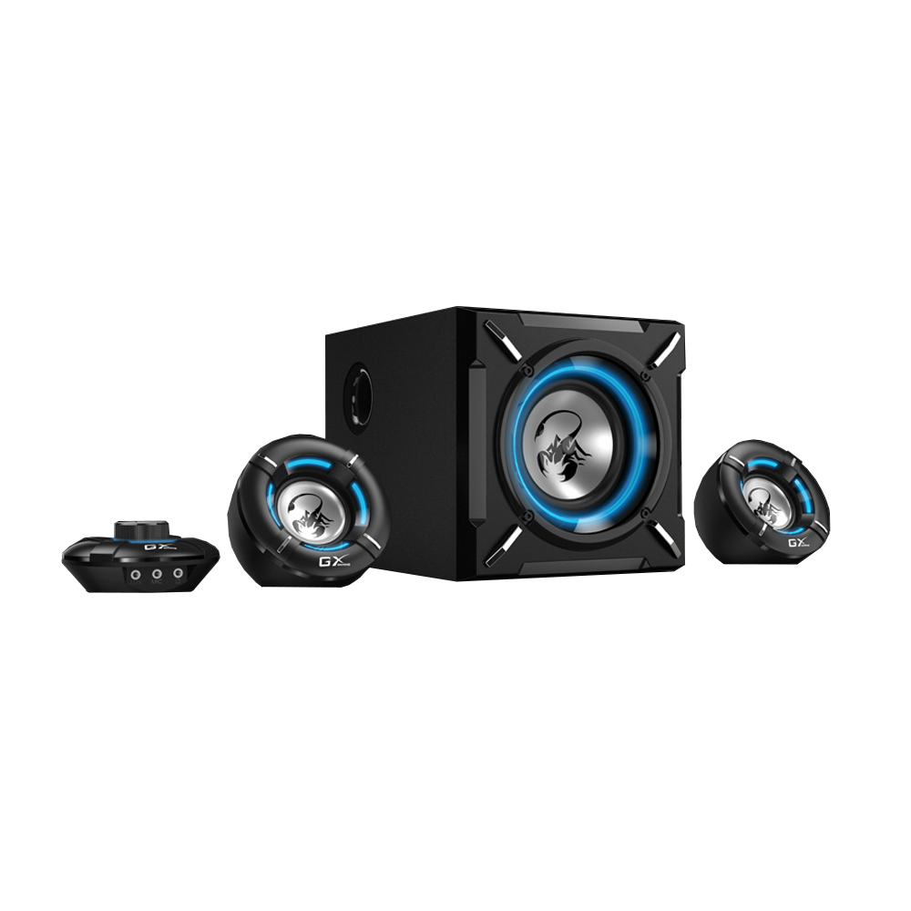 Perifericos Parlante Genius GX SW-G2.1 1000 Black 26W RMS
