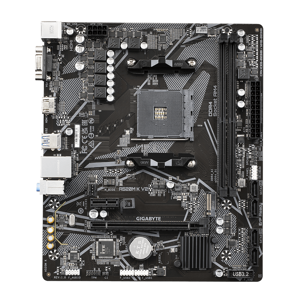 Motherboard Amd Gigabyte A520M K V2 AM4