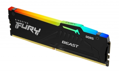 MEMORIA RAM DDR5 16GB KINGSTON 5600MHZ FURY BEAST RGB KF556C40BBA-16