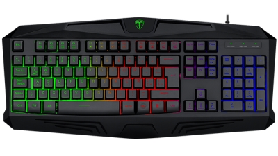 PERIFERICOS TECLADO USB T-DAGGER TANKER RAINBOW BLACK GAMER T-TGK106
