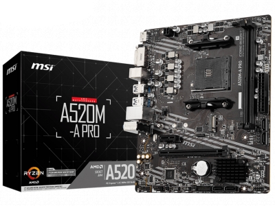 MOTHERBOARD AMD MSI A520M-A PRO AM4