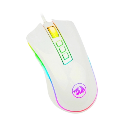 PERIFERICOS MOUSE USB REDRAGON COBRA WHITE GAMER M711W