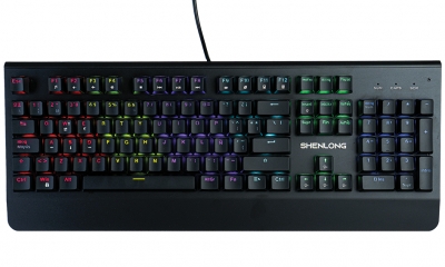 PERIFERICOS TECLADO USB SHENLONG RAINBOW SWITCH BLUE GAMER MECANICO MK9600SB