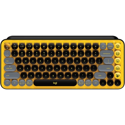 PERIFERICOS TECLADO INALAMBRICO LOGITECH POP KEYS EXPLOSION YELLOW GAMER MECANICO BLUETOOTH 920-010713