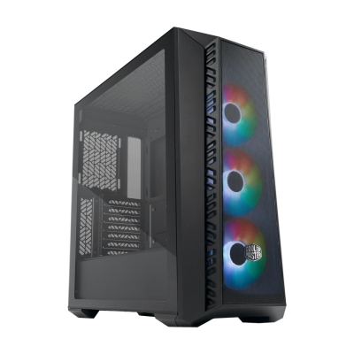 GABINETE GAMER COOLER MASTER MASTERBOX 520 MESH X3 FAN ARGB BLACK MB520-KGNN-S00