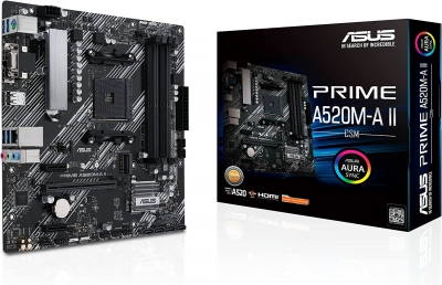 MOTHERBOARD AMD ASUS PRIME A520M-A II CSM AM4