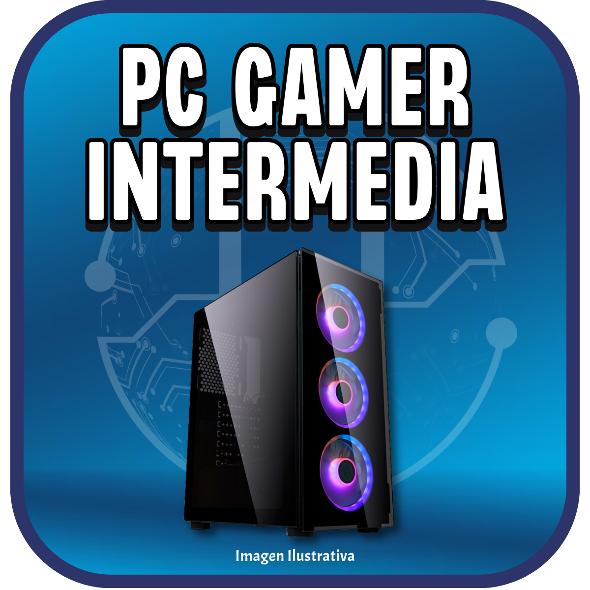 PC Armada Gamer Intermedia Intel I3 13100F RTX 4060 16GB