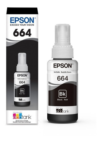 Ofimática Tinta Original Epson 664 L200 Negro T664120