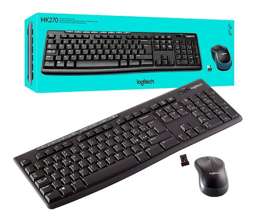 Periféricos Teclado + Mouse Inalámbrico Logitech Wireless MK270