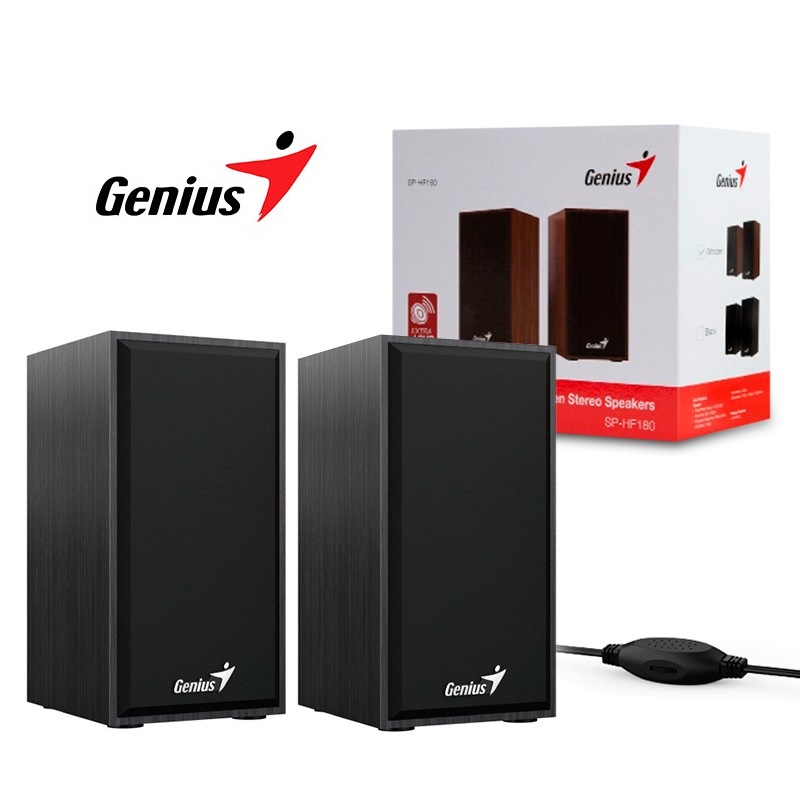 Parlante 2.0 Genius 6W USB Black SP-HF180