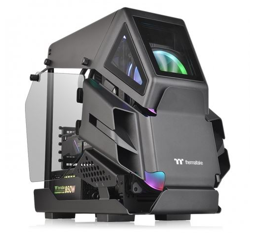 Gabinete Gamer Thermaltake T200 AH Mid-Tower TG Sin Cooler Black