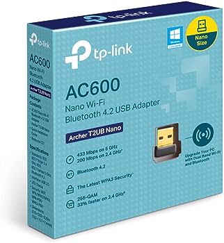 Placa De Red Tp-Link AC600 Dual Band WiFi/BT T2UB