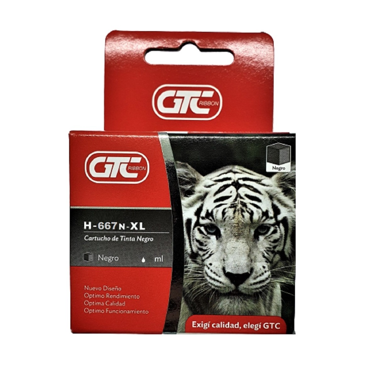 Ofimática GTC Hp 667XL Black 22ML H-667N-XL
