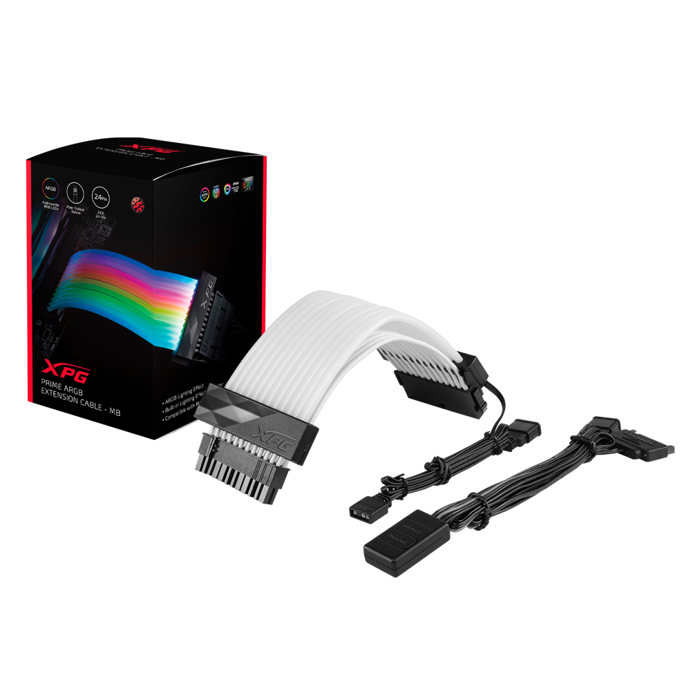 Cable Extension Xpg Prime ARGB Conector MB 24 Pines ARGBEXCABLE-MB-BKCWW