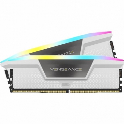 MEMORIA RAM DDR5 32GB (2X16) CORSAIR VENGEANCE RGB WHITE 5200MHZ