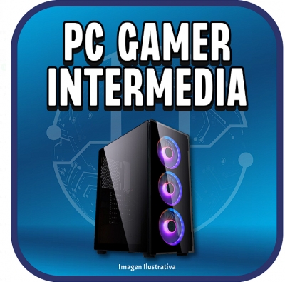 PC ARMADA GAMER INTERMEDIA INTEL CORE I3 13100F / RX 6650 XT / H610M / 16GB / 256GB / 750W / GABINETE GAMER