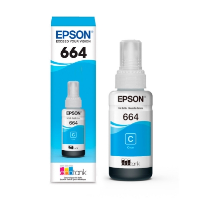 OFIMÁTICA TINTA ORIGINAL EPSON 664 L200 CIAN T664220