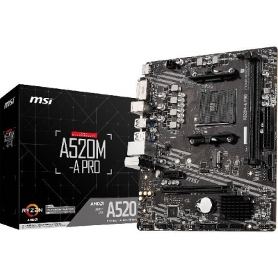 MOTHERBOARD AMD MSI A520M-A PRO AM4