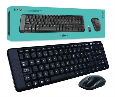 Periféricos Teclado + Mouse Inalámbrico Logitech Compacto MK220