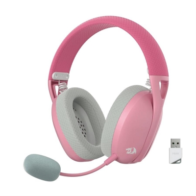 AURICULAR GAMER/PS4/PC REDRAGON IRE PRO WHITE/PINK WIRELESS ROSA H848P