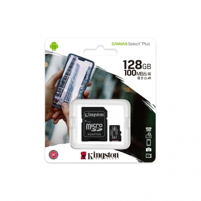 VARIOS MICROSD KINGSTON 100MB/S CLASE 10 128GB