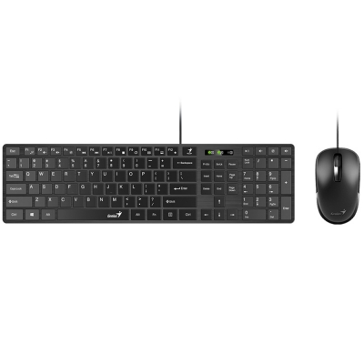 PERIFÉRICOS KIT OFICINA GENIUS SLIMSTAR C126 BLACK