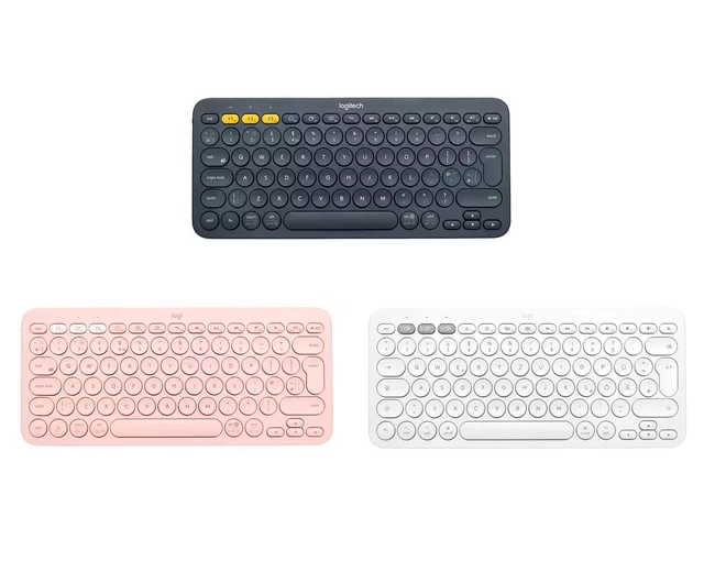 TECLADO BLUETOOTH LOGITECH  K380S  Pebble 2   BLANCO ROSA NEGRO