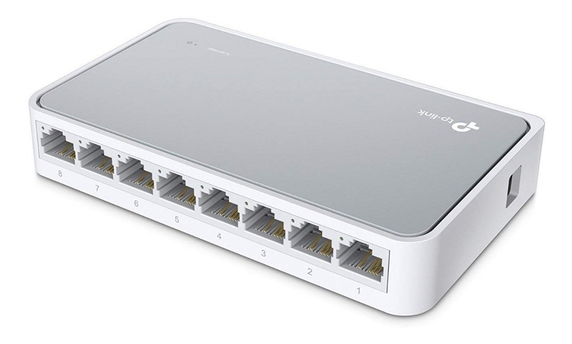 Switch 8 Puertos Tp-link Tl-sf1008d 10/100 Mbps Minidesktop