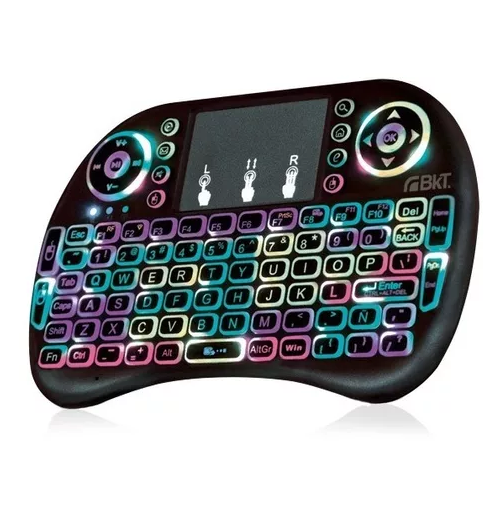 Mini Teclado Wireless Retroiluminado Recargable SMAR TV  Bkt240r