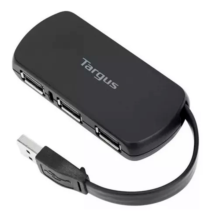 HUB USB 2.0 TARGUS ACH114US   4 PUERTOS   Diseño compacto 480 Mbps