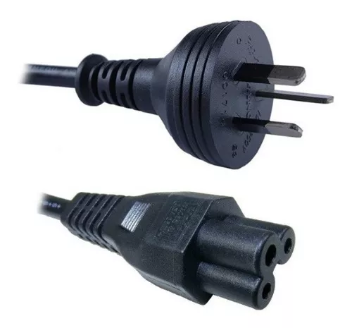 CABLE ALIMENTACION  TIPO TREBOL CARGADOR DE NOTEBOOK 220V