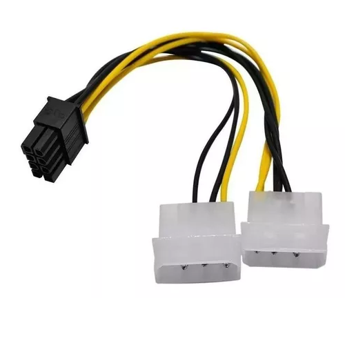 CABLE Y POWER  2 5 1/4 M  A  8 PIN H