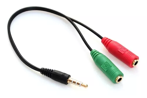 CABLE ADAPTADOR AUDIO 1 PLUG 3,5MM MACHO A  2 JACK HEMBRA