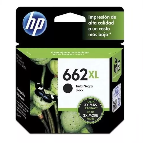CARTUCHO TINTA HP 662XL NEGRO 6,5ML 1515 2515 2545 3515 3545 4645