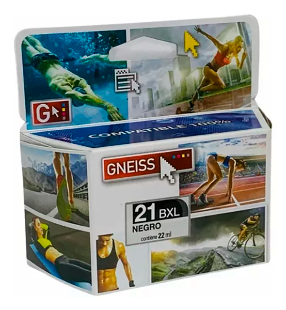 CARTUCHO TINTA  GNEISS 21 27 56 NEGRO 22ML F4180 F380 1410 D1460  