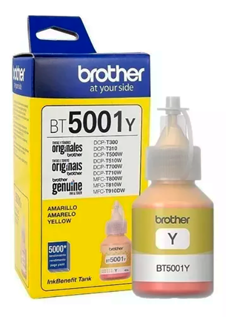BOTELLA TINTA BROTHER BT5001 Amarilla