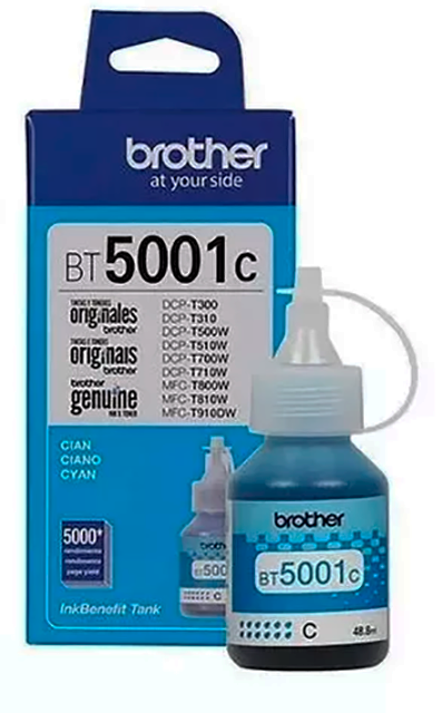 BOTELLA TINTA BROTHER BT5001 Cyan 