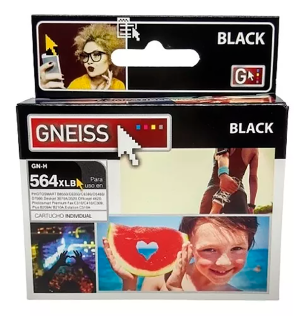 CARTUCHO TINTA GNEISS 564XL NEGRO  