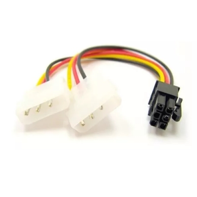 CABLE Y POWER 2 X 5 1/4 M  A  6 PIN H