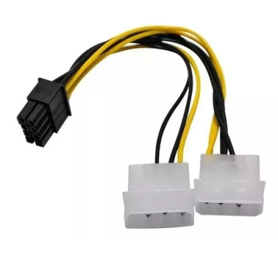 CABLE Y POWER  2 5 1/4 M  A  8 PIN H