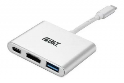 HUB TIPO C   BKT  PREMIUM  HUB403   3 SALIDAS : HDMI / USB 3.0 / USB TIPOC
